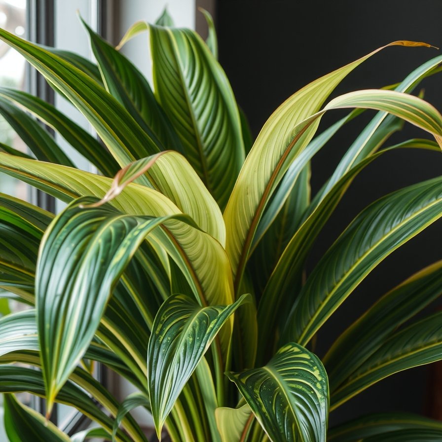 dracena gelsta lapai